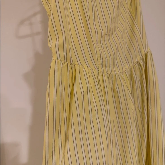 GAP Yellow Striped Casual Dress - Picture 3 of 5